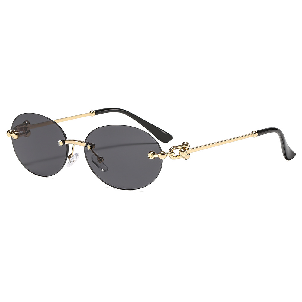Men'S Fashion Luxury Brands - نظارات شمسية نسائية بيضاوية جديدة بدون