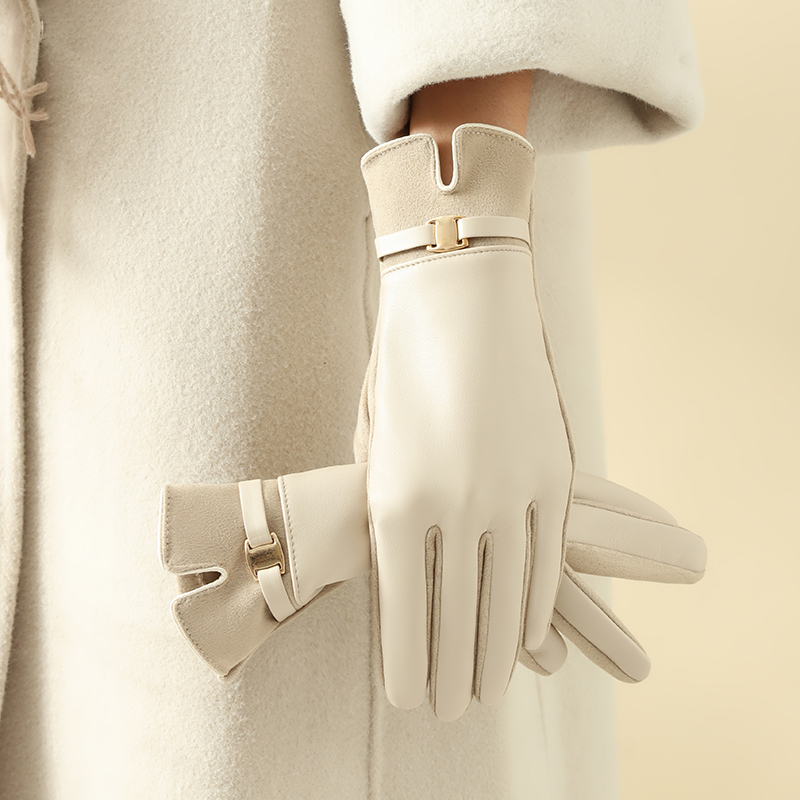 Driving Gloves Leather - زوج واحد من القفازات للنساء في