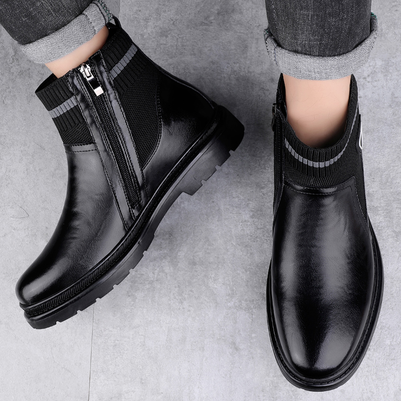 Men'S Fashion Luxury Brands - الشتاء المخملية الدافئة عالية أعلى في