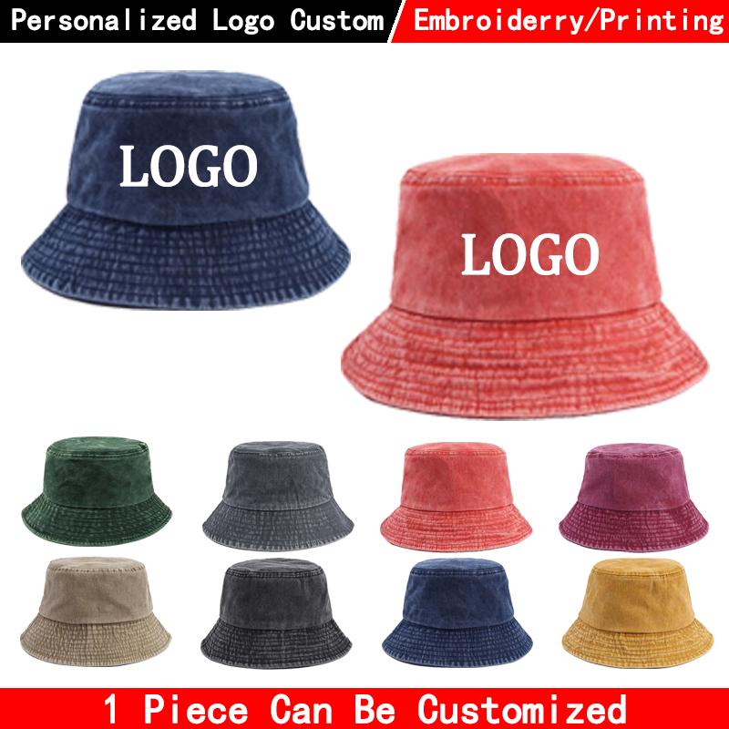 Men'S Fashion With Hat - قبعة دنيم بتصميم مخصص وشعار خاص،
