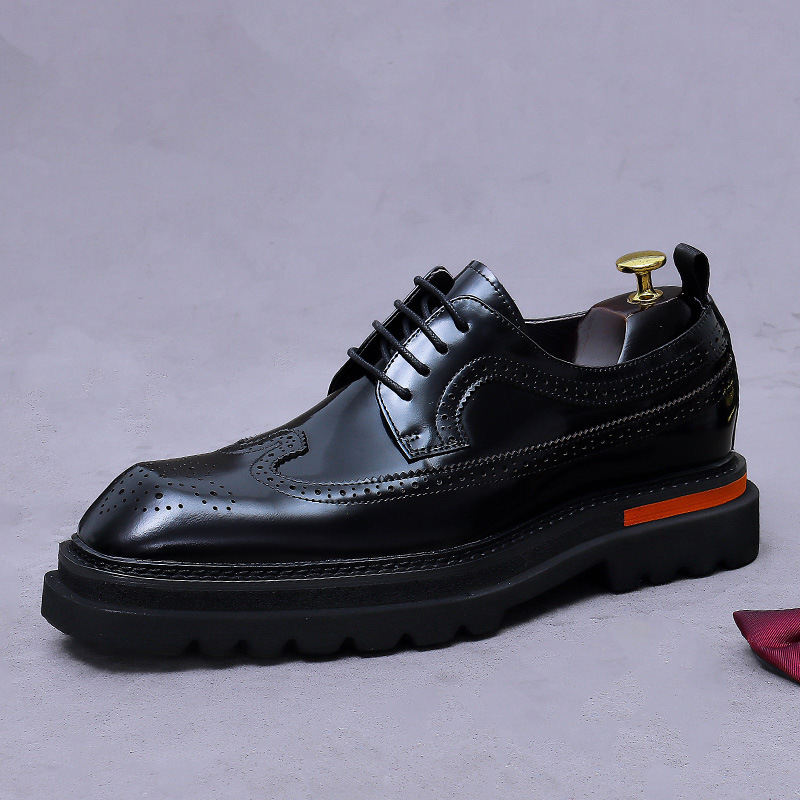 Oxford Shoes Brogue - أحذية أكسفورد رجالية فاخرة من الجلد