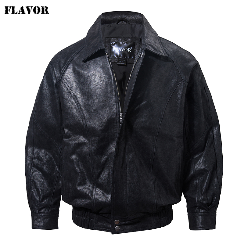 Bomber Jacket Men - سترة جلدية كاجوال للرجال من FLAVOR