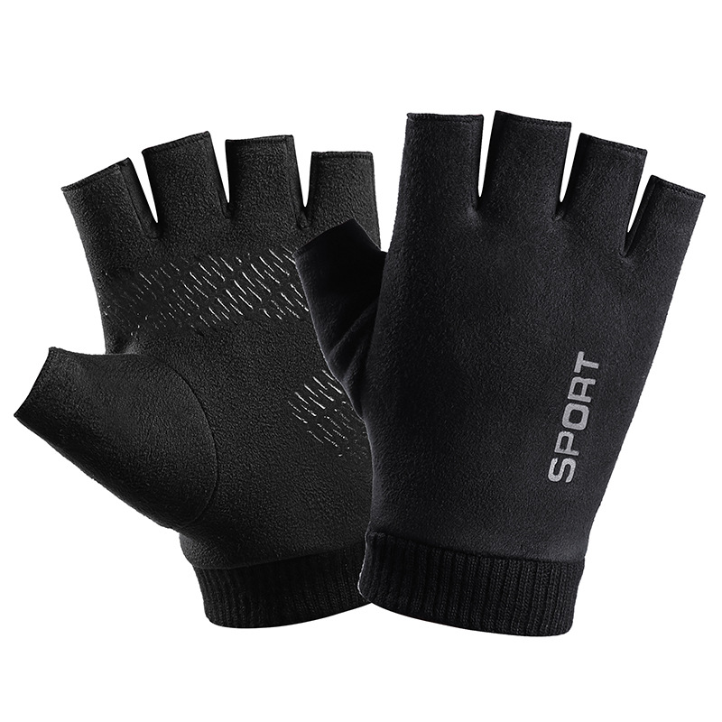 Driving Gloves Leather - الرجال الشتاء جلد الغزال أفخم سميكة
