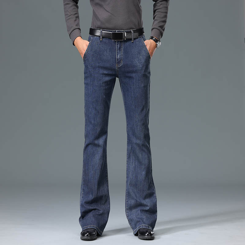 Men'S Fashion Jeans And Boots - بنطلون جينز رجالي واسع الساقين بقصة