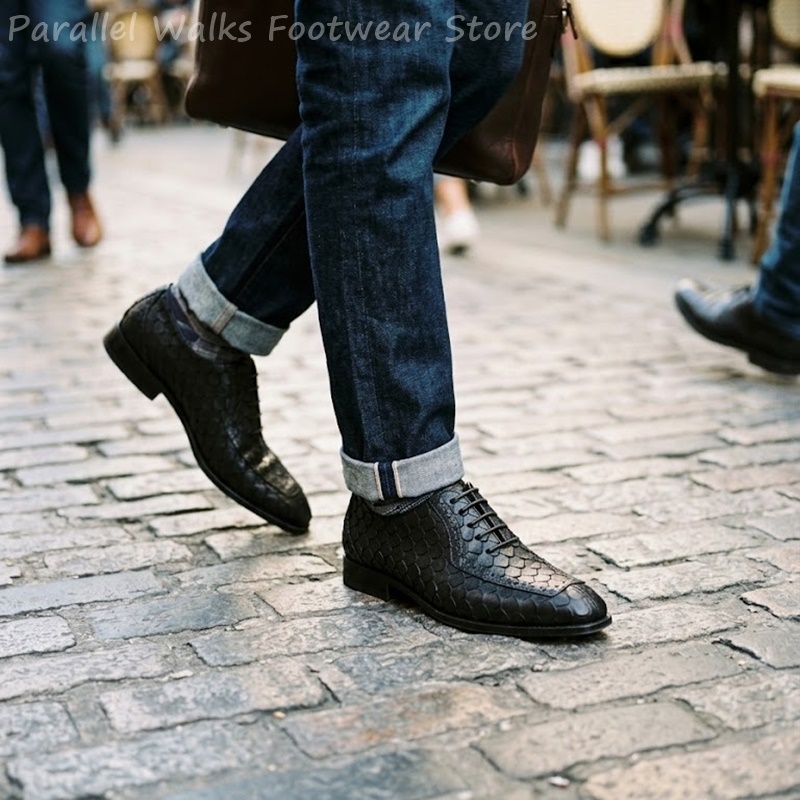 Oxford Shoes Brogue - أحذية أكسفورد رجالية رسمية من سارتورال،
