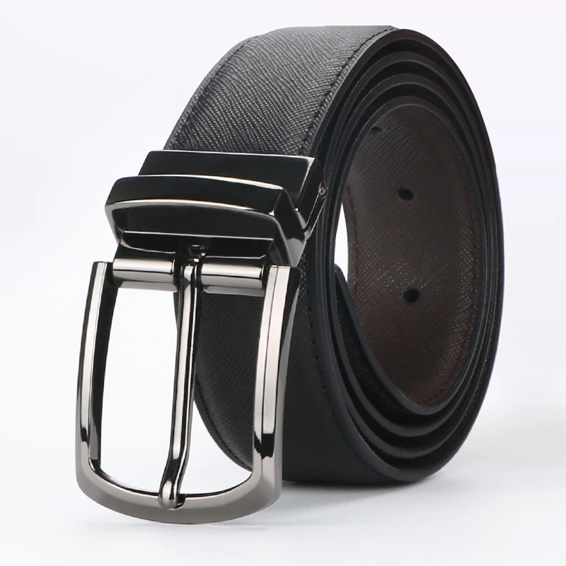 Leather Belt Braided - حزام جلد البقر الأصلي للرجال ،