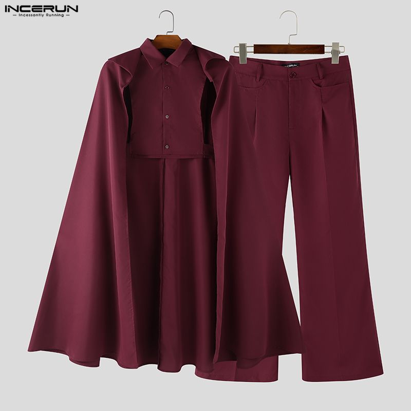 طقم رجالي من INCERUN بلون موحد - مراجعة Men'S Fashion For 2026 وسعره