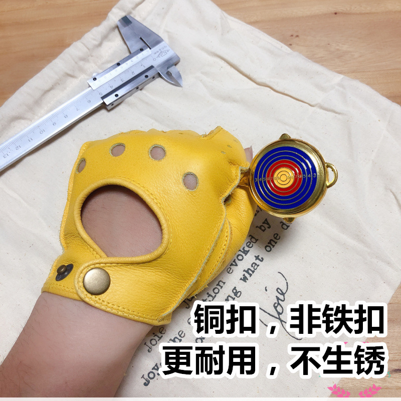 قفازات جلدية نصفية للرجال والن - مراجعة Driving Gloves Leather وسعره