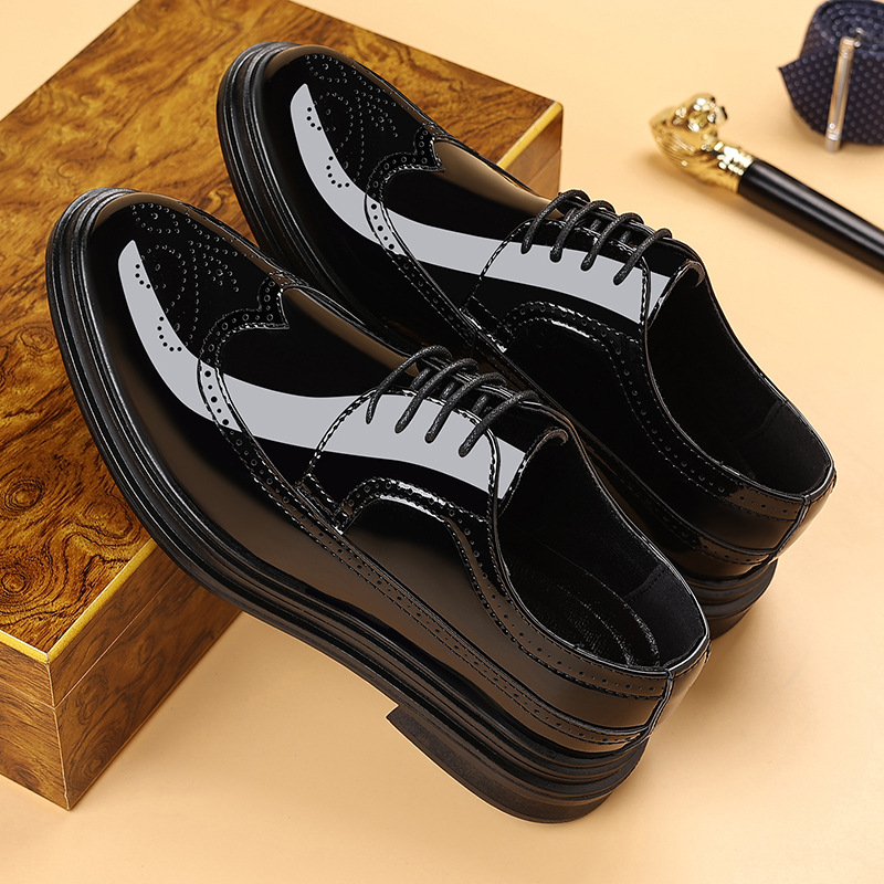 أحذية رجالية رسمية من الجلد ال - مراجعة Oxford Shoes Brogue وسعره