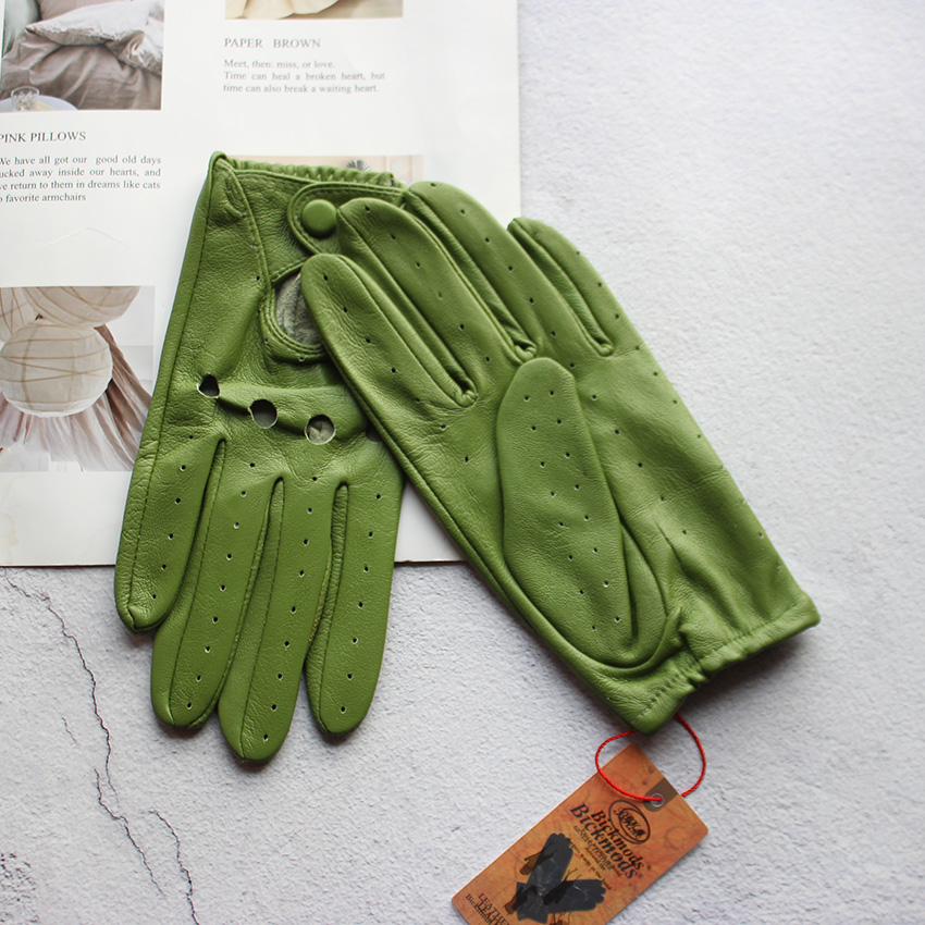 قفازات نسائية صيفية جلدية كامل - مراجعة Driving Gloves Leather وسعره