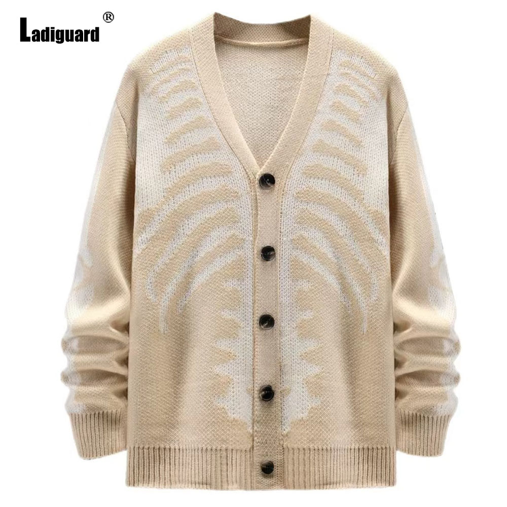 Laidguard-سترة رجالية محبوكة ب - مراجعة Men'S Fashion V Neck Sweater وسعره
