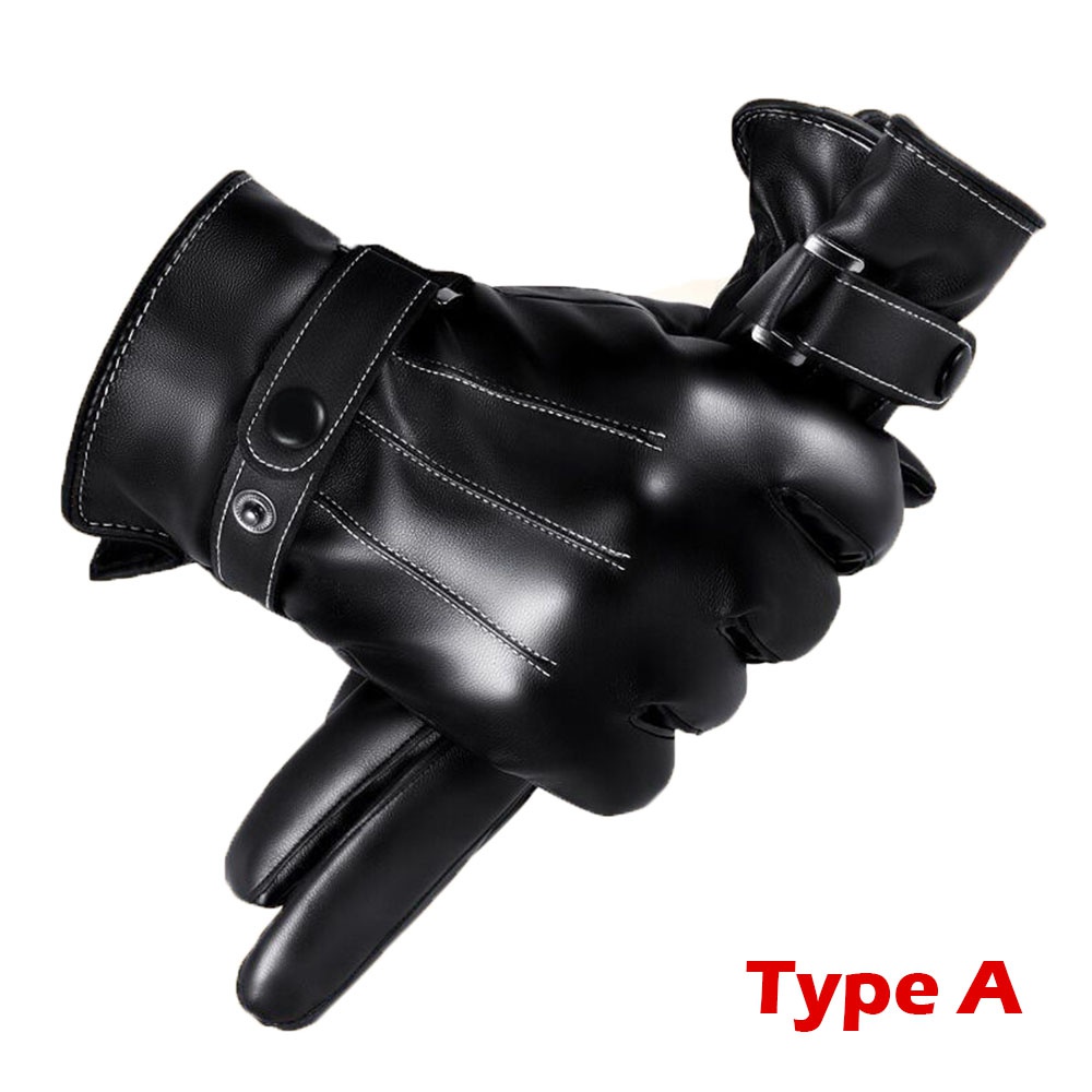1 زوج قفازات الشتاء الدافئة ال - مراجعة Driving Gloves Leather وسعره