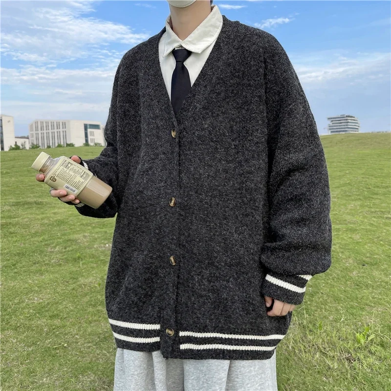 سترة رجالية فضفاضة بأكمام طويل - مراجعة Men'S Fashion V Neck Sweater وسعره