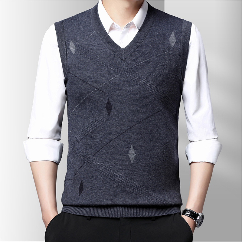 سويتر رجالي كاجوال برقبة على ش - مراجعة Men'S Fashion V Neck Sweater وسعره