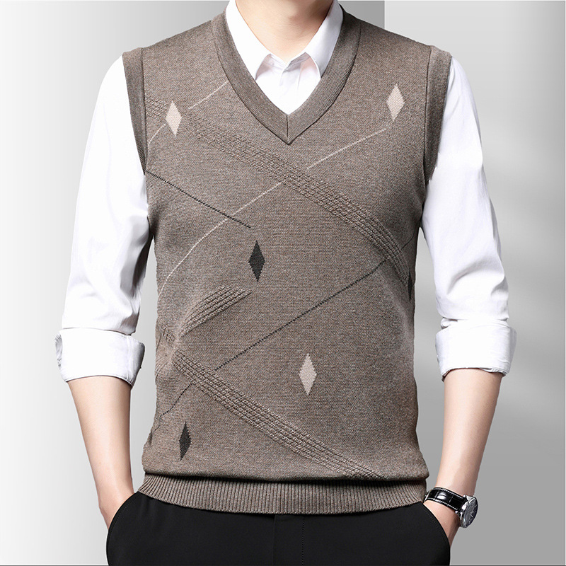سويتر رجالي كاجوال برقبة على ش - مراجعة Men'S Fashion V Neck Sweater وسعره