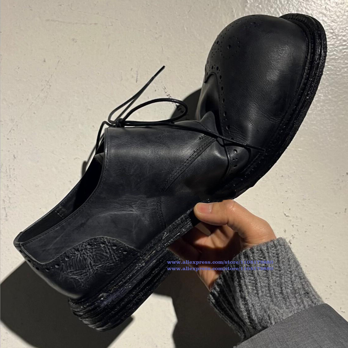 أحذية أكسفورد رجالية عصرية من  - مراجعة Oxford Shoes Brogue وسعره
