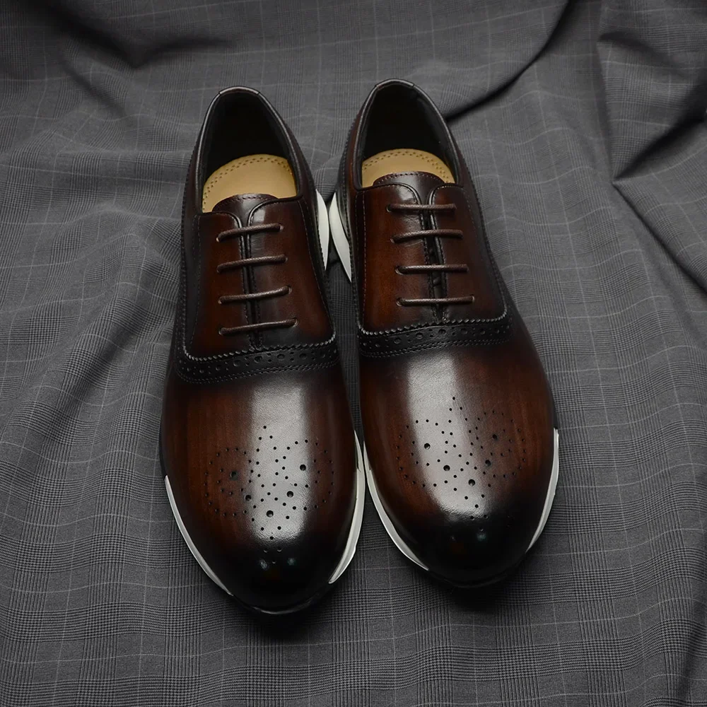 حذاء رياضي أكسفورد مصنوع يدويً - مراجعة Oxford Shoes Brogue وسعره