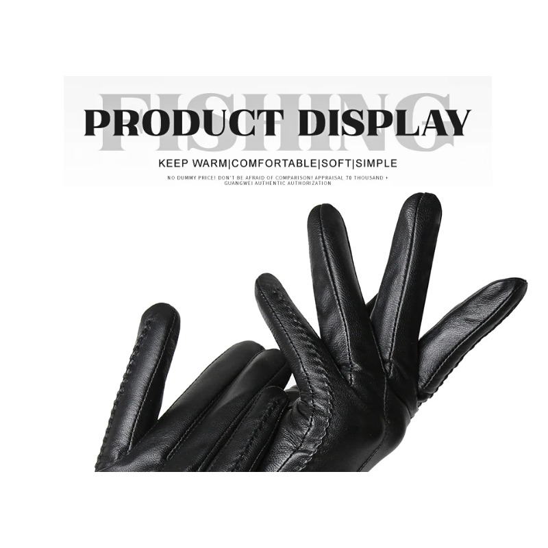 قفازات نسائية من جلد الغنم شتا - مراجعة Driving Gloves Leather وسعره