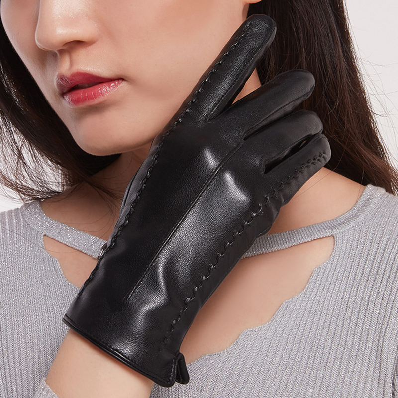 قفازات نسائية من جلد الغنم شتا - مراجعة Driving Gloves Leather وسعره