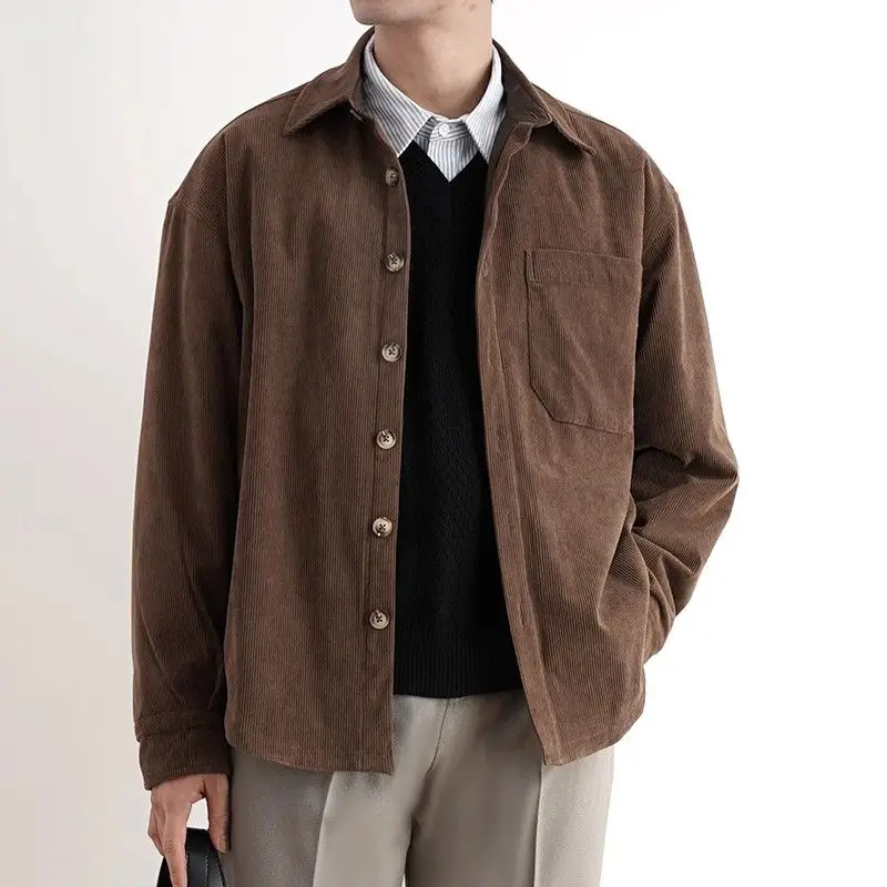 2024 أوائل الخريف بسيط أسود ال - مراجعة Men'S Fashion V Neck Sweater وسعره