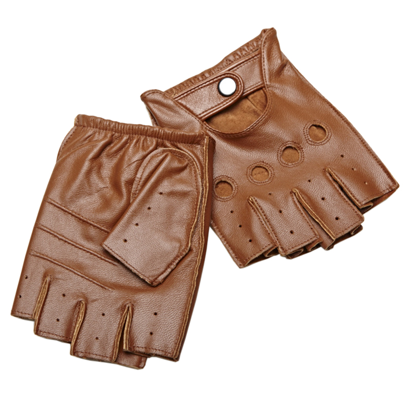 عالية الجودة رجل نصف اصبع قفاز - مراجعة Driving Gloves Leather وسعره