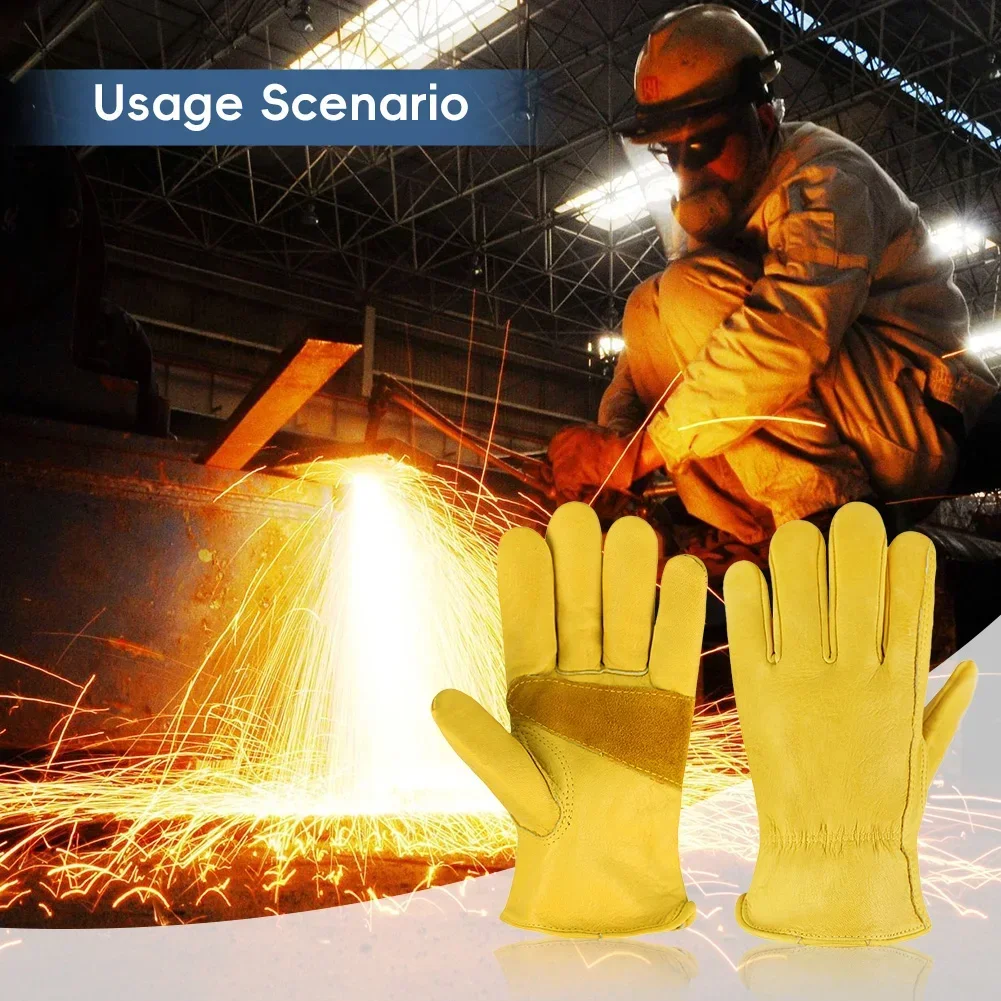 قفازات عمل جلدية آمنة للحدائق  - مراجعة Driving Gloves Leather وسعره
