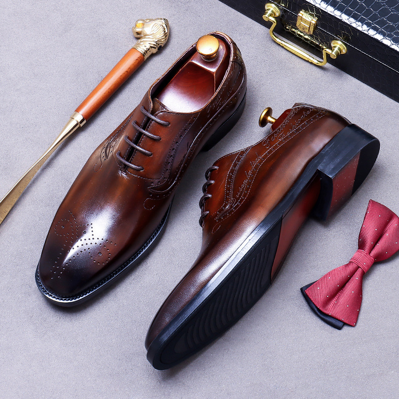 أحذية أكسفورد رجالية كلاسيكية  - مراجعة Oxford Shoes Brogue وسعره
