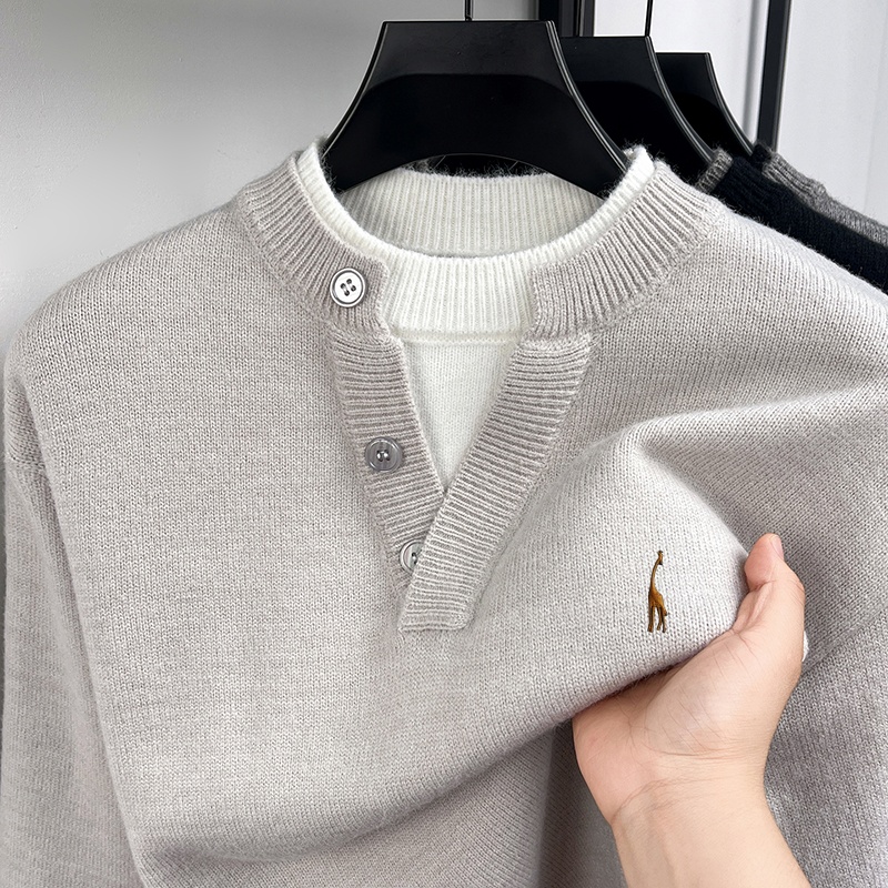 سترة رجالية عصرية بأكمام طويلة - مراجعة Men'S Fashion V Neck Sweater وسعره
