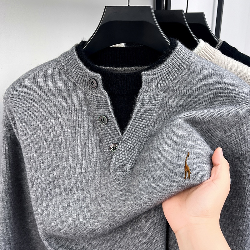 سترة رجالية عصرية بأكمام طويلة - مراجعة Men'S Fashion V Neck Sweater وسعره