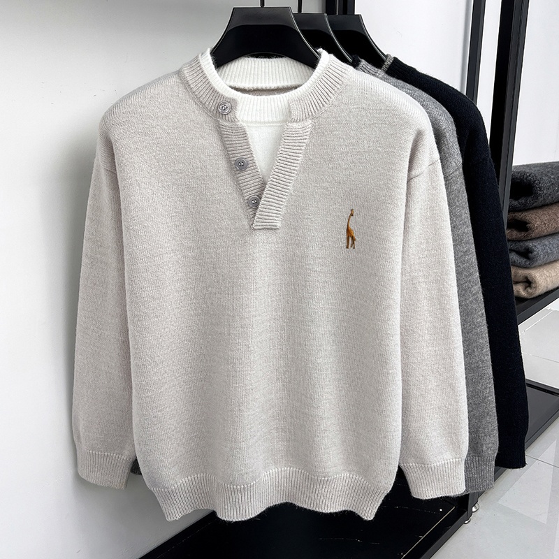 سترة رجالية عصرية بأكمام طويلة - مراجعة Men'S Fashion V Neck Sweater وسعره