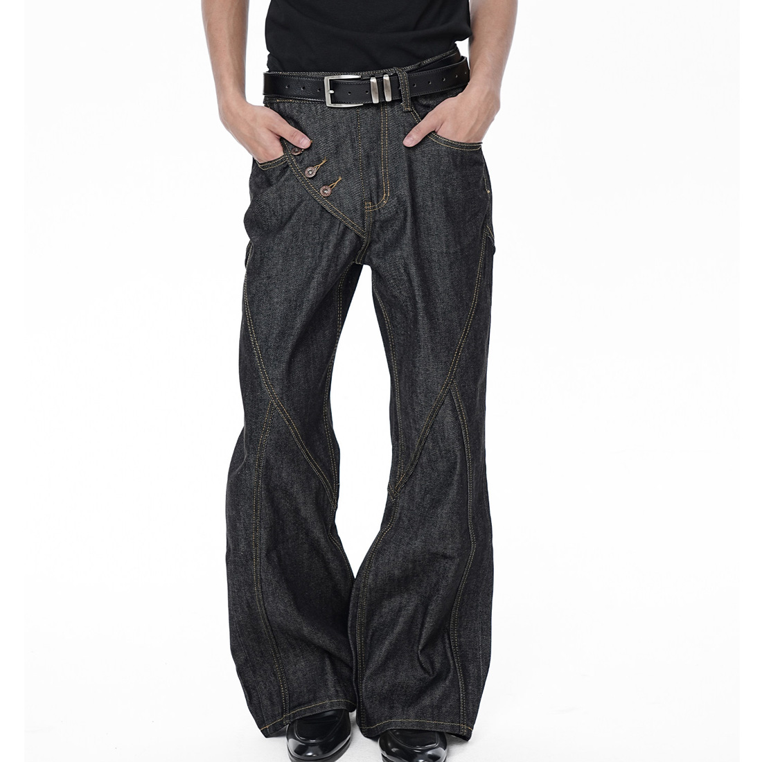 جينز عصري غير منتظم للرجال وال - مراجعة Men'S Fashion Jeans And Boots وسعره