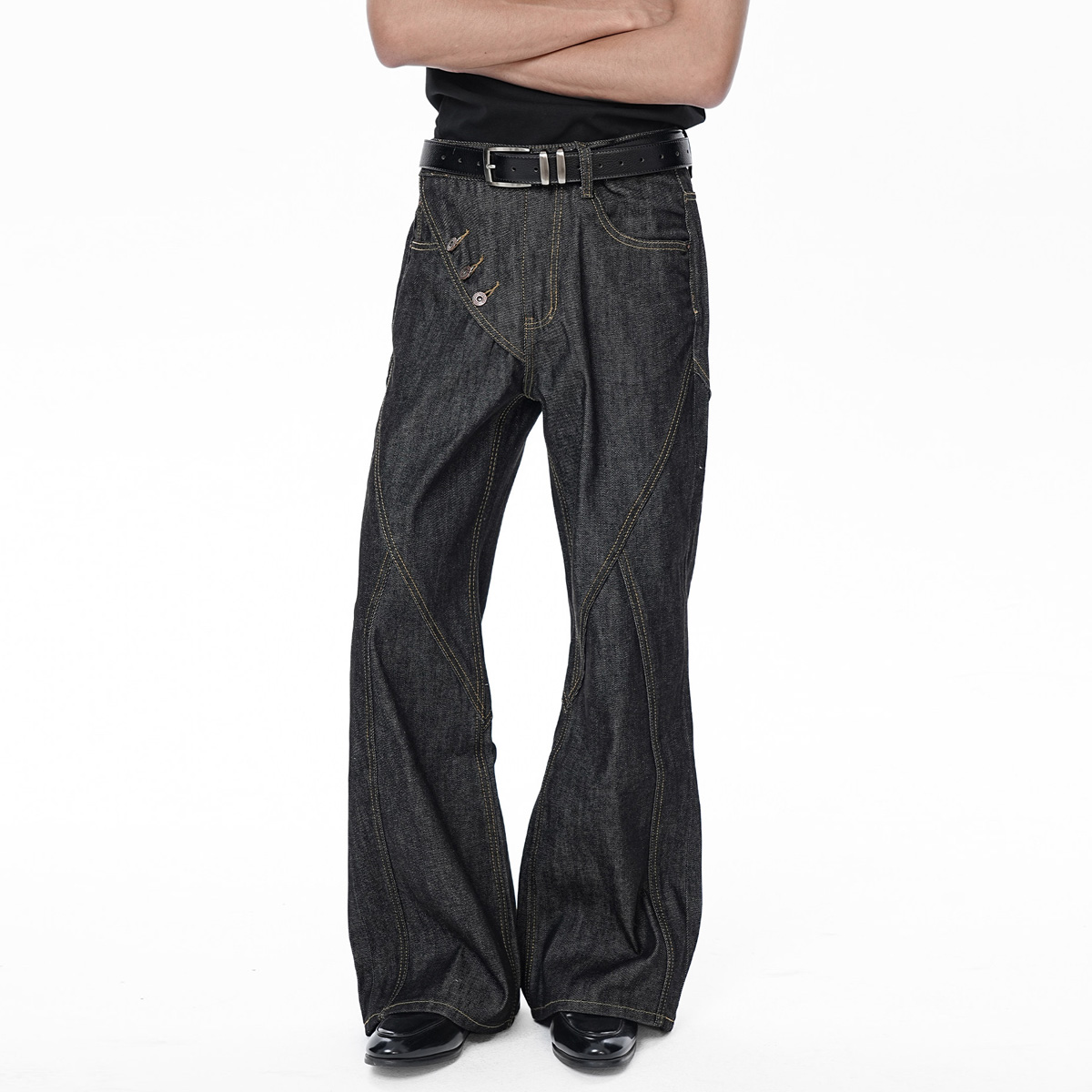 جينز عصري غير منتظم للرجال وال - مراجعة Men'S Fashion Jeans And Boots وسعره