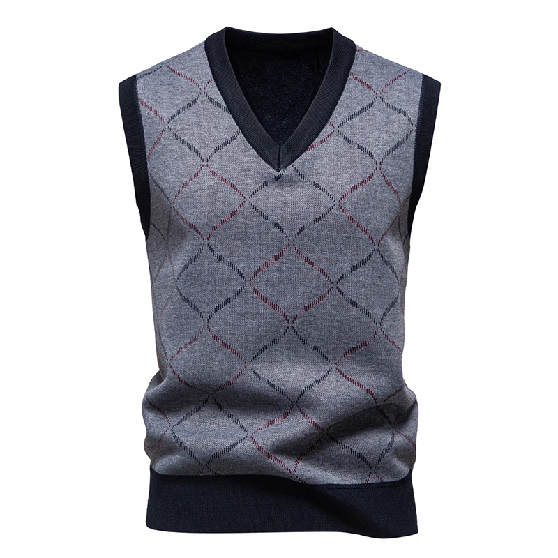سترة رجالية محبوكة برقبة على ش - مراجعة Men'S Fashion V Neck Sweater وسعره