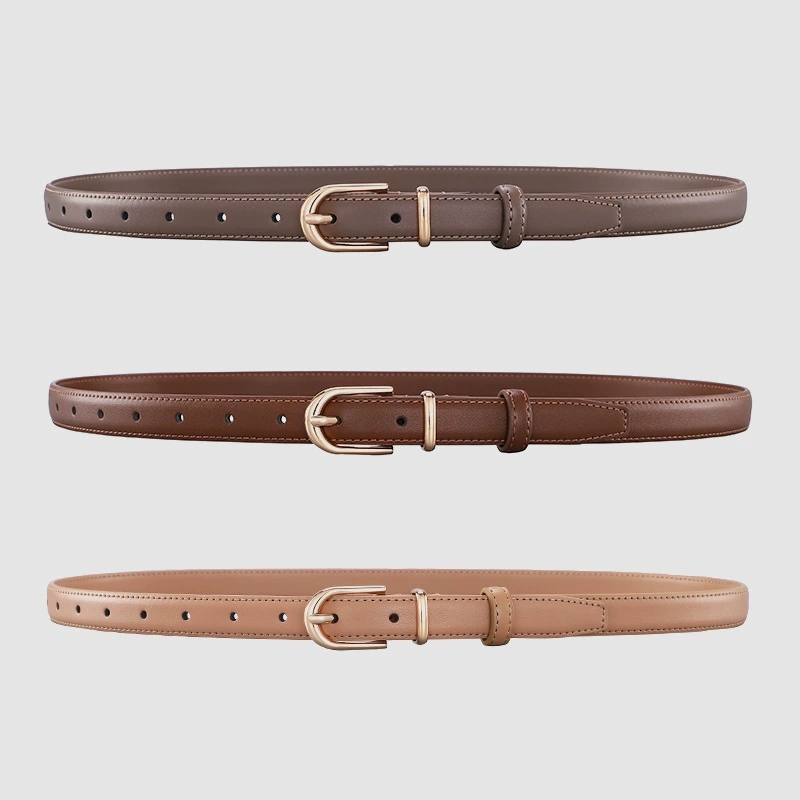 حزام نسائي فاخر من طبقتين من ج - مراجعة Leather Belt Braided وسعره