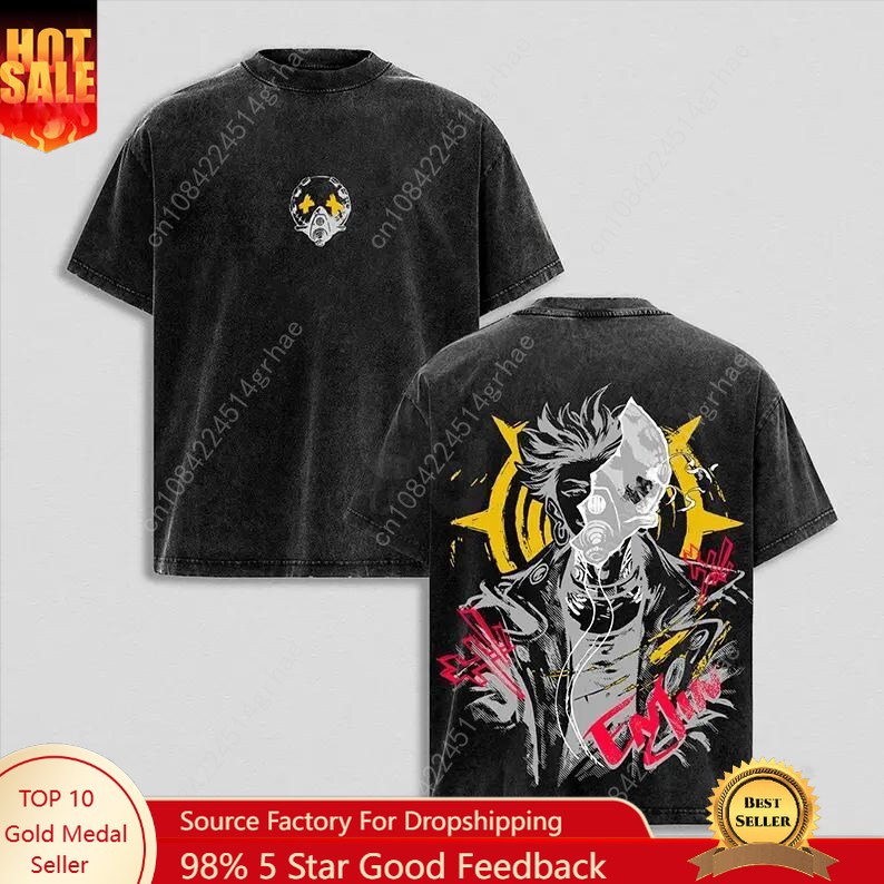 تي شيرت غاتشياكوتا بتصميم أنيم - مراجعة Men'S Fashion Oversized T Shirt وسعره