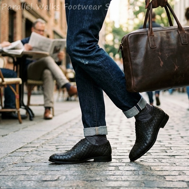 أحذية أكسفورد رجالية رسمية من  - مراجعة Oxford Shoes Brogue وسعره