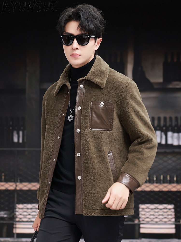 AYUNSUE معطف صوف 100% للرجال ش - مراجعة Mens Fashion Winter 2025 وسعره
