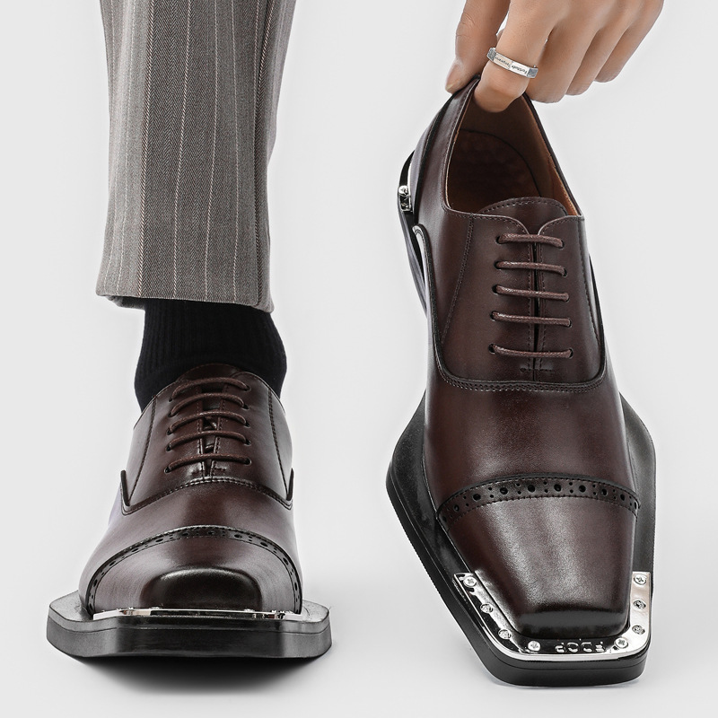 أحذية رجالية أنيقة بتصميم هيب  - مراجعة Oxford Shoes Brogue وسعره