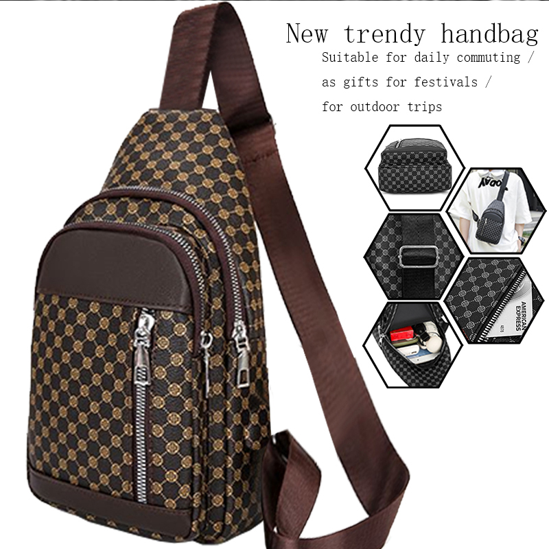 حقيبة صدر عملية بنمط محايد للن - مراجعة Men'S Fashion Bag وسعره