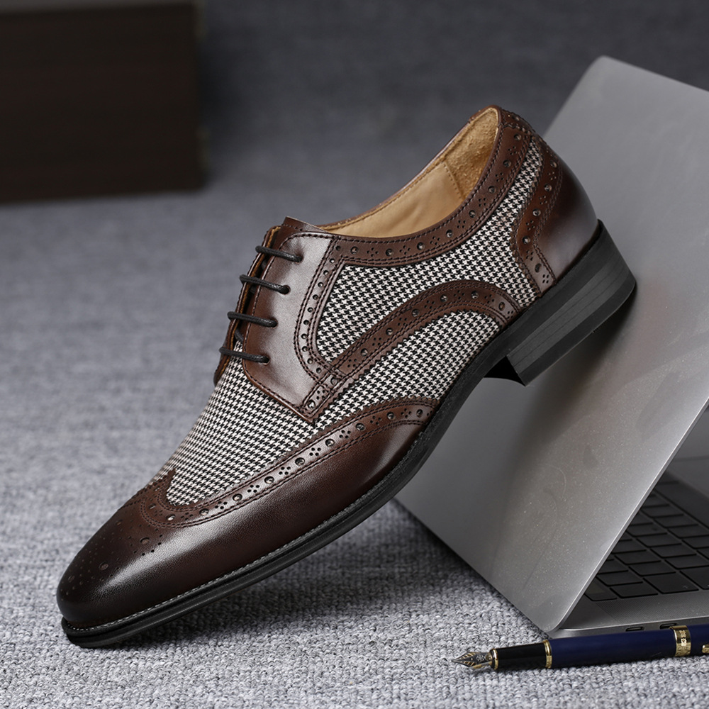 جديد أكسفورد رجال الأعمال أحذي - مراجعة Oxford Shoes Brogue وسعره