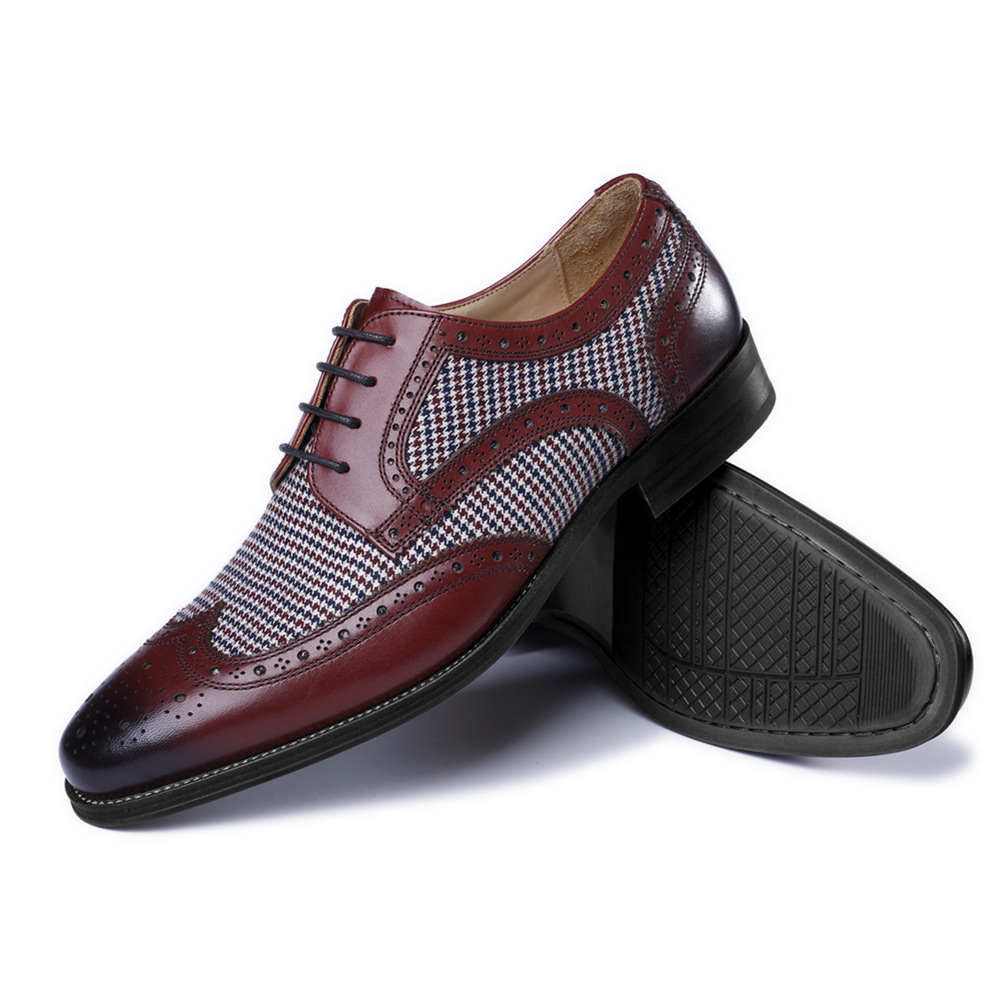 جديد أكسفورد رجال الأعمال أحذي - مراجعة Oxford Shoes Brogue وسعره