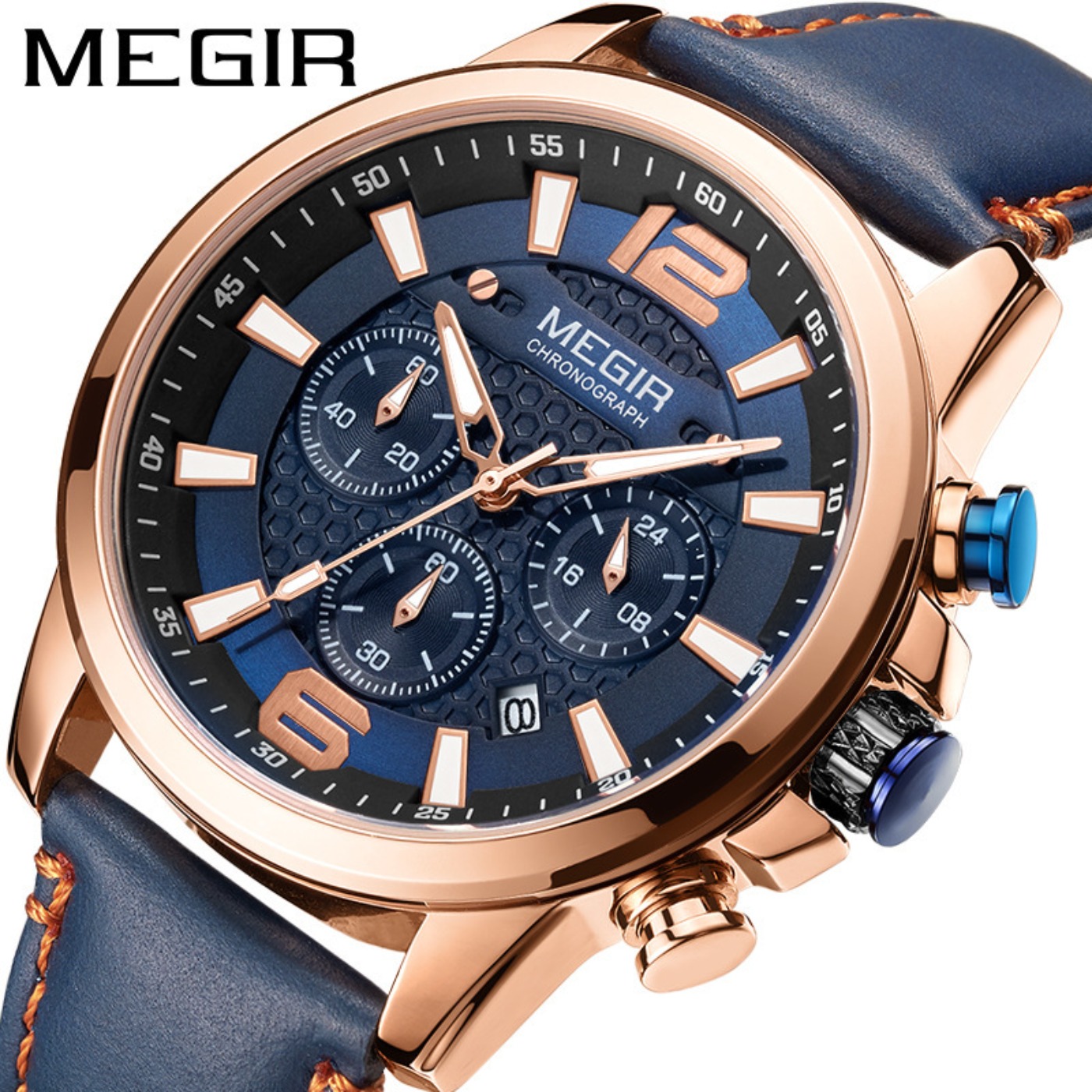 ساعات MEGIR 2020 الفاخرة للرجا - مراجعة Men'S Fashion Luxury Brands وسعره